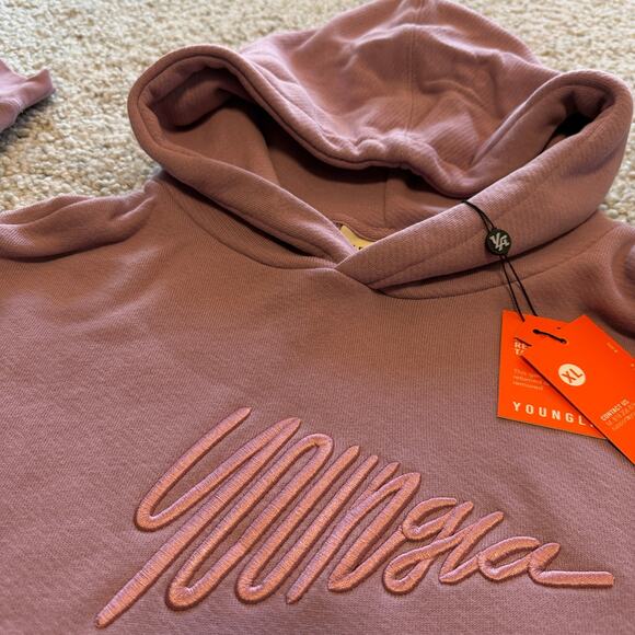 Men's YoungLA 510 WavyHoodie (Rare), LogoEmbroidery XL, 100%Cotton NWT, Lavender - Picture 4 of 5
